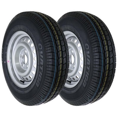 2x Komplettrad Anhänger 185R14C 104/102N M+S Reifen Felge 5x112 5,5Jx14 ET30