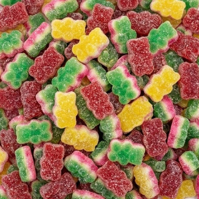 Triple Layer Gummy Bears Candy   Sour Coated Bears - 1LB, 2LB, 3LB | Free Ship
