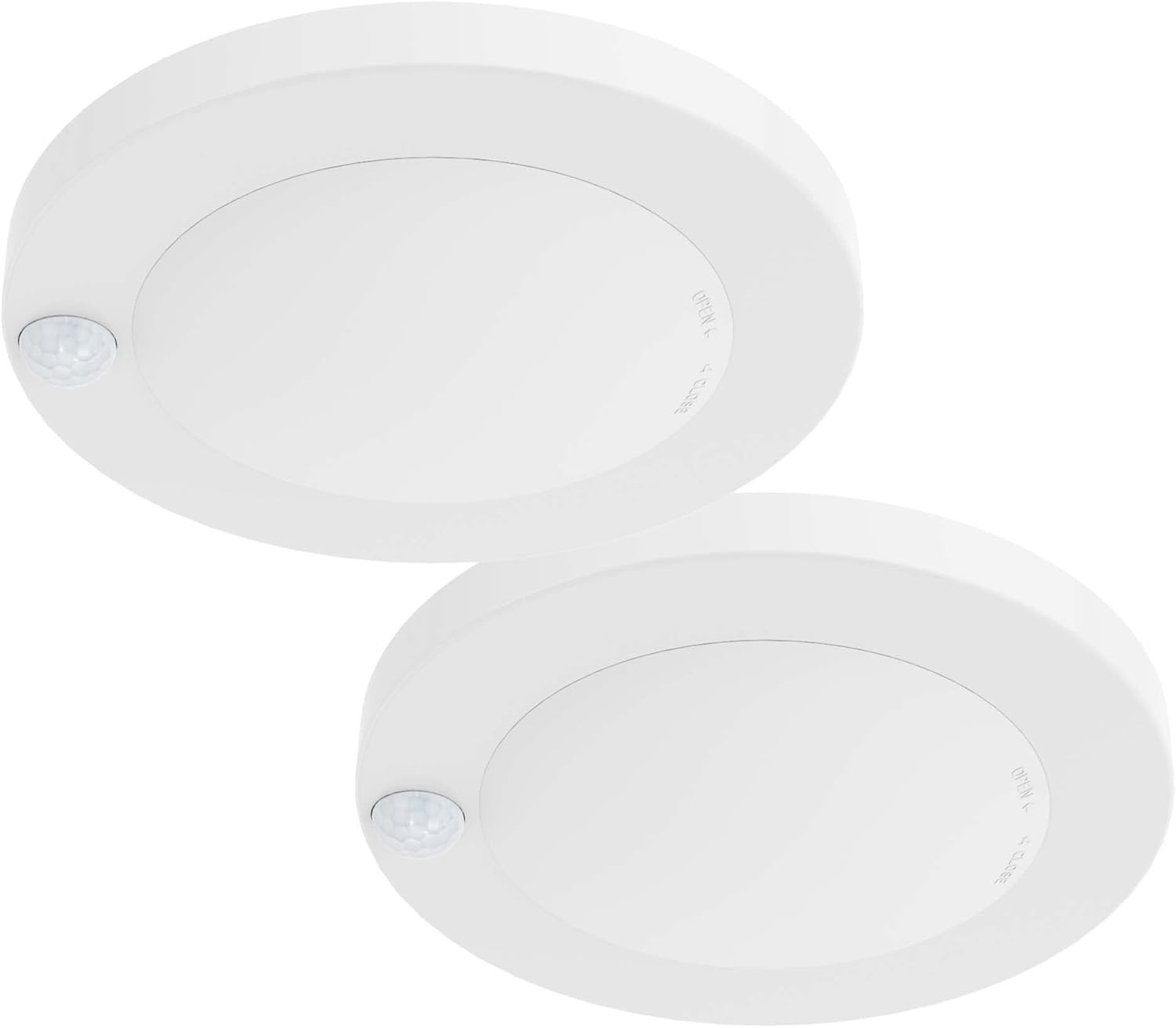 LED 6" 120 Volts Closet Light Wired, PIR Motion Sensor Ceiling Disc Light, 15W,