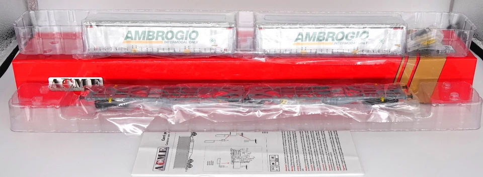 ACME 90058 Containertragwagen Ambrogio KML Exclusiv Neuwertig in OVP