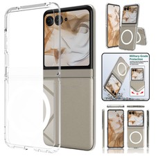 Clear Magnetic Case Shockproof Cover For Motorola Razr 60 Ultra Razr 2024