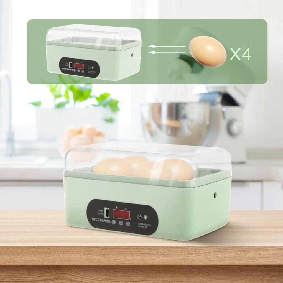 Hühnereier-Inkubator-Brutgerät, Leise Brutmaschine Für Papageien, Gänse, - Bild 3 von 4