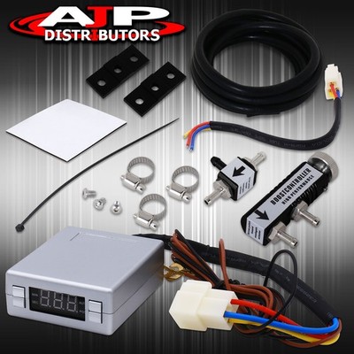 Manual Boost Controller Silver Turbo Timer Led Psi Digital Display Reader Set