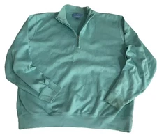 Fairway & Greene Quarter Zip Performance Pullover Mens XL Sea Spray Stonewall GC