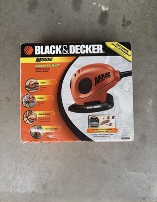 Black & Decker Mouse Sander/Polisher Model MS500K Accessories Vintage-New Sealed