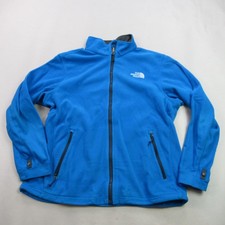 The North Face Men's Blue Full Zip Fleece Jacket Activewear Outdoors Size M/L