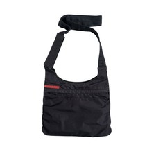 Borsa messenger a tracolla PRADA nylon nero vintage taglia small/spedizione veloce✅