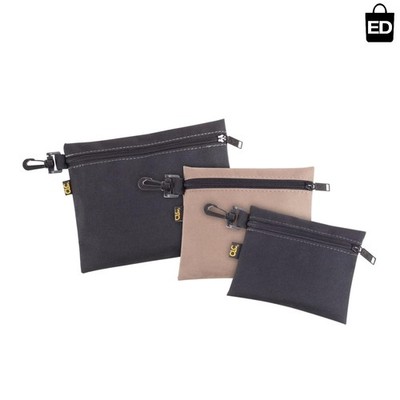 3-Pack CLC Clip-On Zippered Poly Bags - Durable Storage for Tools & Accessories