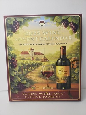 2025 Wine Advent Calendar 24 Wine Bottle Small Ornaments Holiday Christmas