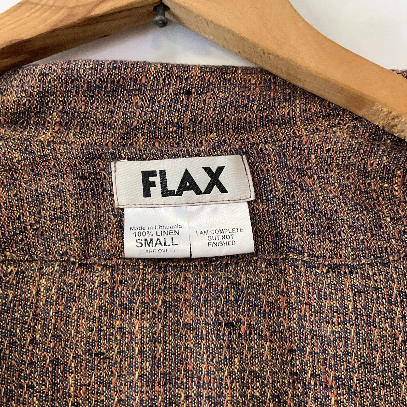 FLAX  Button Front Collared Pockets Basic Jacket … - image 7