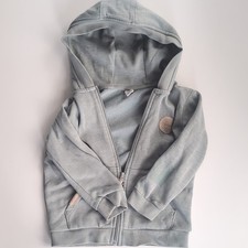 Kapuzenjacke 98/104 grau meliert Mint ;  Kapu...