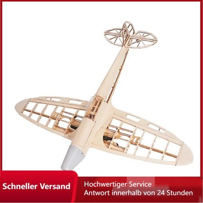 Britischer Spitfire Bausatz aus Balsaholz 1020mm RC Flugzeug Modell   Unmontiert