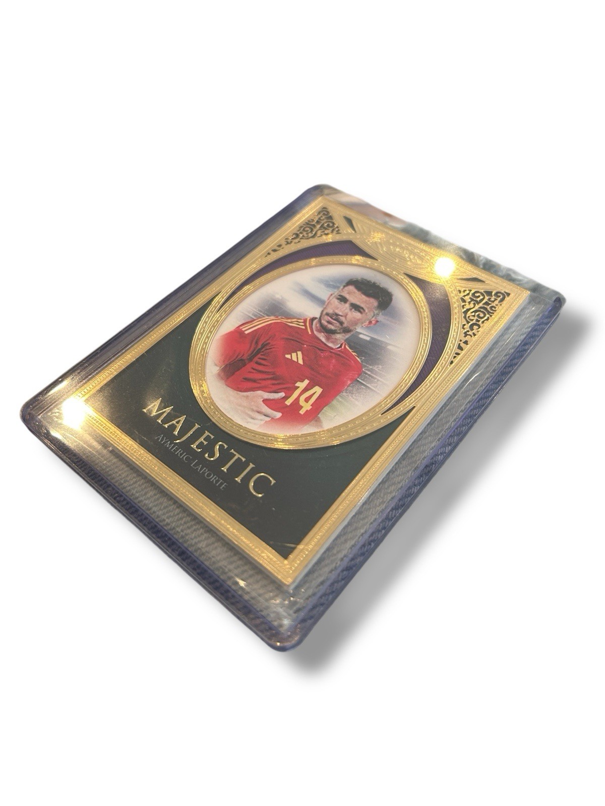 Futera Majestic Gold Plated Aymeric Laporte Match Worn Card 2024 Limited