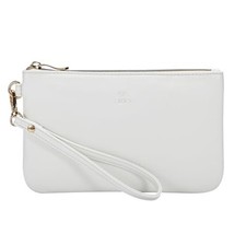 Wristlet Purse for Women, Evening Clutch Purse with strap for Party and White