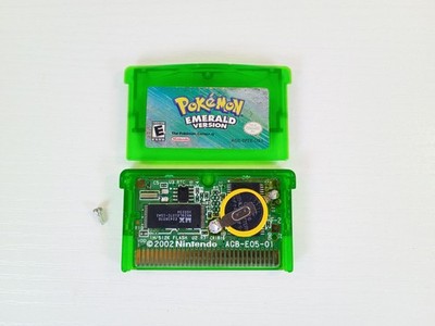 Pokemon Emerald (Nintendo Gameboy Advance, 2005) GBA Authentic New Battery Works