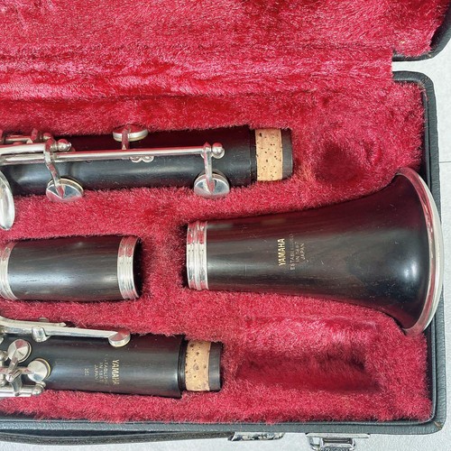 YAMAHA YCL-352 Clarinet Grenadilla Wood Used With Hard Case Mouthpiece - Picture 3 of 9