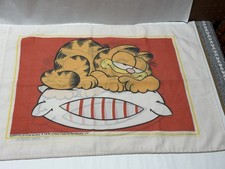 VINTAGE 1979 GARFIELD SLEEPING PILLOWCASE DOUBLE SIDED -NO STAIN OR TEARS