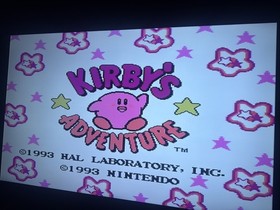 Kirby's Adventure (Nintendo NES, 1993) W/ Box Inserts TESTED & SAVES - NO MANUAL