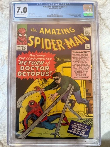 The Amazing Spider-Man #11  CGC 7.0 Fine (Marvel Comics April 1964)