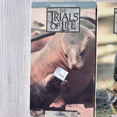 David Attenborough The Trials of Life 6 VHS Set Time Life Nature
