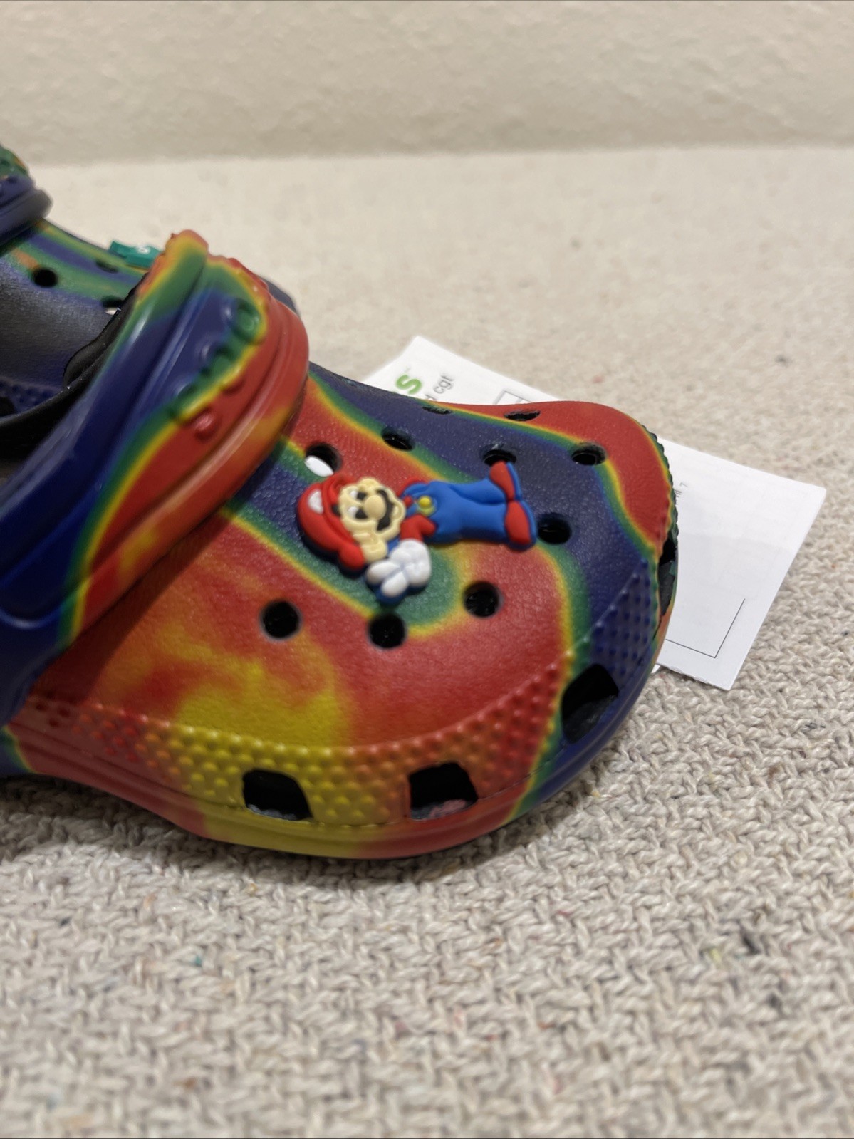 Crocs TODDLER Boys Super Mario Bros Red Size C 5 Youth NWT Tie Dye image 4