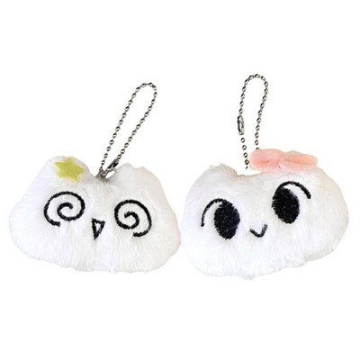 Unique Cartoon Dizzy Cat Keychain Soft Plush Hanging Decors for Room and Office