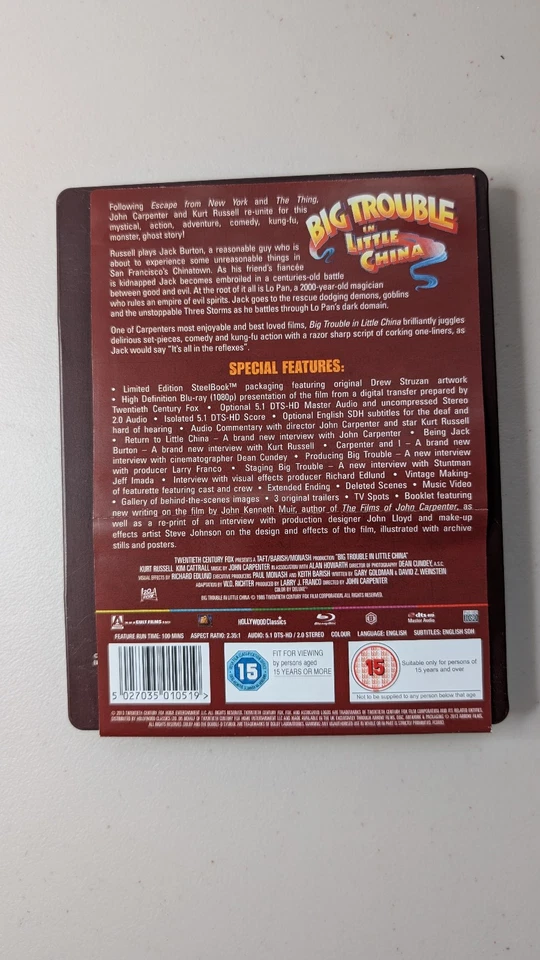 Big Trouble In Little China - Arrow Video - Limited Edition Blu-Ray Steelbook - Image 2 of 4