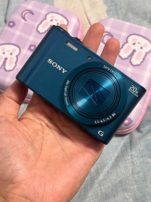 Sony Cyber-Shot DSC-WX300 Digital Camera 18.2MP 20X Zoom Blue 90%New
