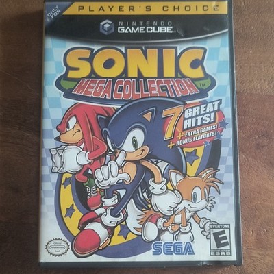 SEGA Sonic Mega Collection Nintendo GameCube Manual Multiplayer E NTSC-U/C 2002
