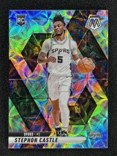 2024-25 Panini Mosaic Basketball Stephon Castle #236 Scope Prizm Rookie RC Spurs