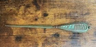 Tiffany Studios beaded pine needle letter opener, circa 1905, green slag glass