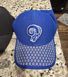 New Era Los Angeles Rams NFL Hat Blue Black Navy Official Team Football