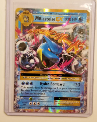 Pokemon M Blastoise EX 22/108 Evolutions Ultra Rare Holo