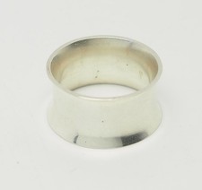 Anello Da Uomo Design In Argento 800 Vintage Molto Largo Con Cava Taglia 12,5