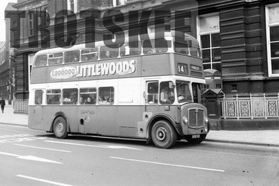 35 mm Negativ Bradford AEC Regent V Metro Cammell 2191KW um 1971