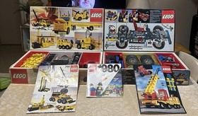 Vintage LEGO Lot 1980 Technic #8860 Basic #744 Motor Box Manuals Incomplete