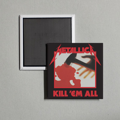 Metallica - Kill 'Em All (Remastered) Album Cover Locker Fridge Magnet