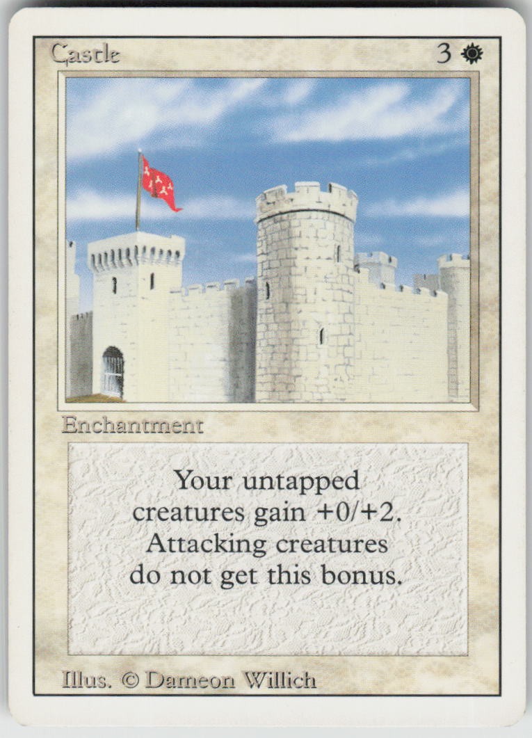 Castle Uncommon Revised Edition Magic: The Gathering Moderately Played