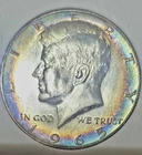 New Listing1965 SMS Kennedy Half Dollar,Colorfully Toned