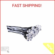 EDGELEC 30pcs 12 Volt 5mm White LED Lights Emitting Diodes Pre Wired 7.9 inch DC