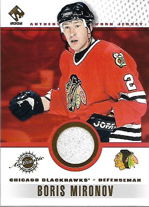 2001-02 Private Stock Game Gear #23 Boris Mironov Jersey (Black) - HKY