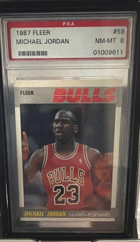 1987-88 Fleer - Michael Jordan #59 Chicago Bulls PSA Graded Basketball Card