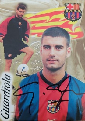   Josep  Pep  Guardiola - FC Barcelona - Autograph Card  