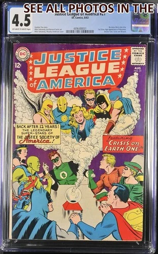 Justice League of America #21 Aug 1963 CGC 4.5 Graded JSA 1st Silver Age App (HG