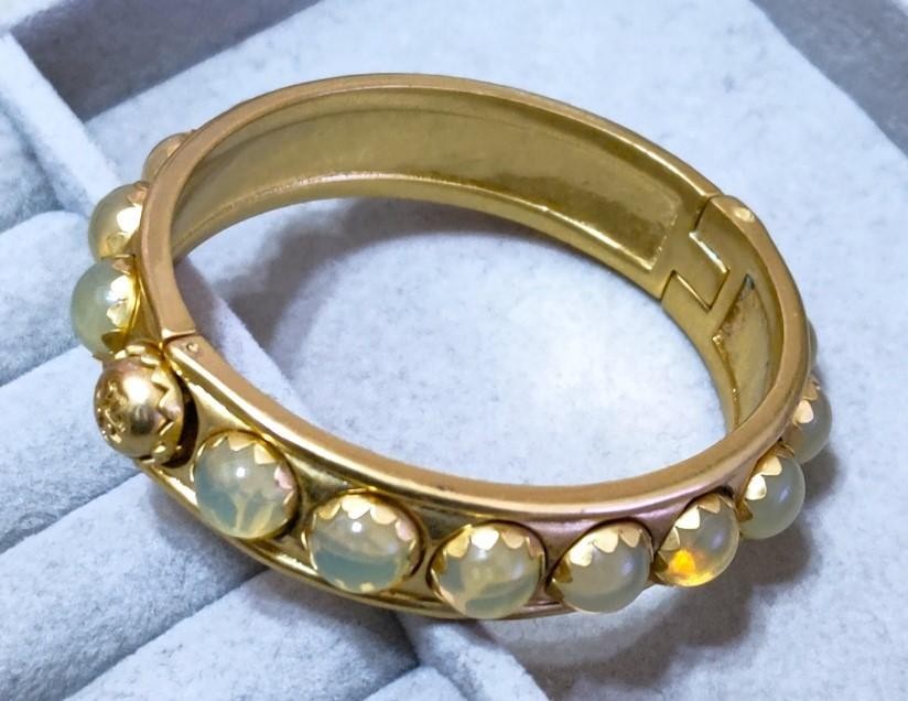 Tory Burch Stone x Gold Color Bangle 40172 | eBay