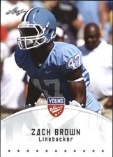 2012 Leaf Young Stars Draft #90 Zach Brown - FB