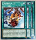 Yugioh! 3x Crimson Call BLZD-EN052 Common 1st Ed NM