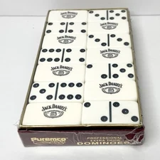 Vintage Puremco Extra Thick Marblelike Dominoes Jack Daniel’s 