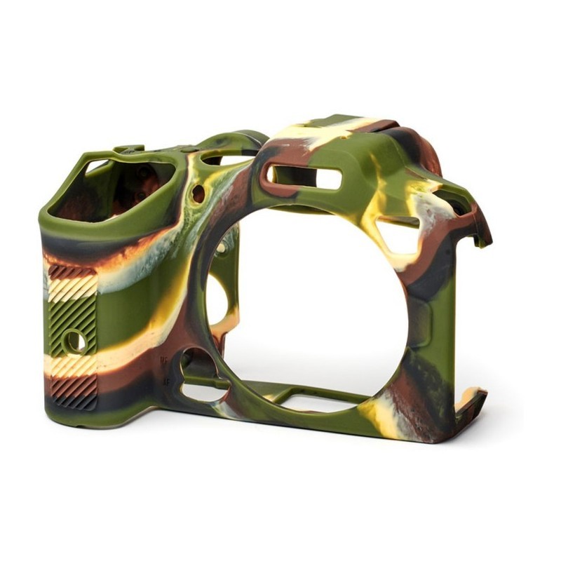 Coque silicone Canon R7 EasyCover motif camouflage pour photographie de paysage et randonnée