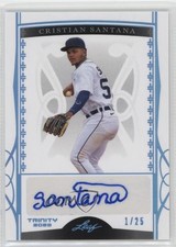 2022 Leaf Trinity Platinum Spectrum Foil 1/25 Cristian Santana #BA-CS1 Auto 0c3e